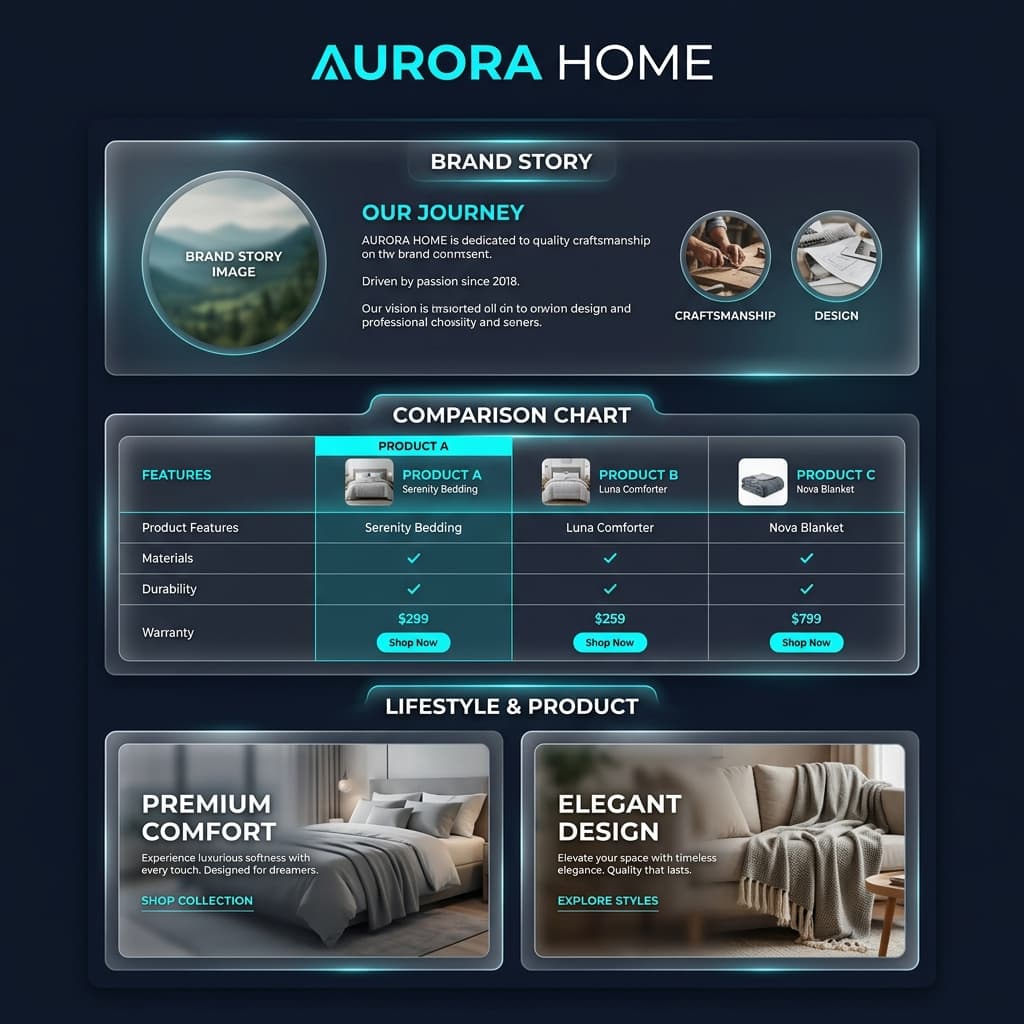 Amazon A+ Content Layout